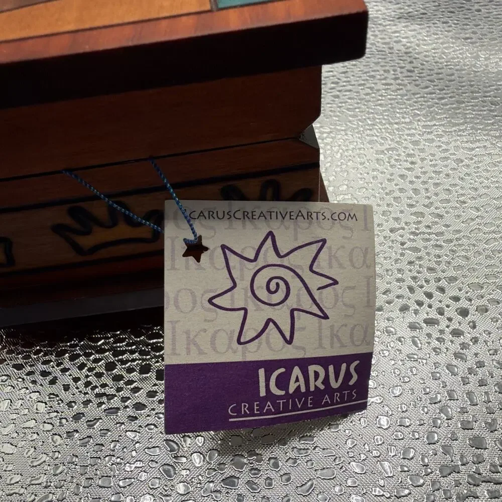 Polish Handmade Wood LION BOX Secret Opening Puzzle Box Trick Keepsake